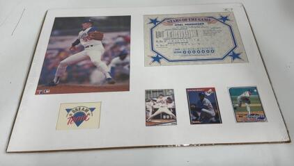 {{RARE}} 1990 DREAM TEAN OREL HERSHISER MATTED MEMORABILIA Ready To Be Framed