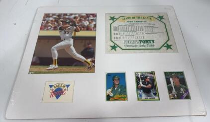 {{RARE}} 1991 DREAM TEAM JOSE CANSECO MATTED Memorabilia Ready To Frame