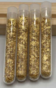 (4) Tubes Of Gold Flake/Leaf