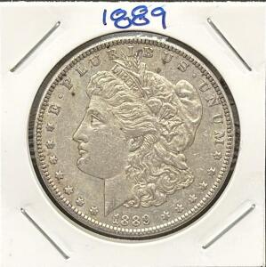 1889 Morgan Silver Dollar, United States Mint, 90% Silver