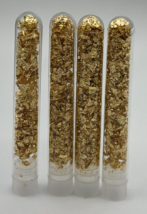 (4) Tubes Of Gold Flake/Leaf