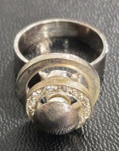 Vintage Sterling .925 Silver Kinetic/Spinning Ring