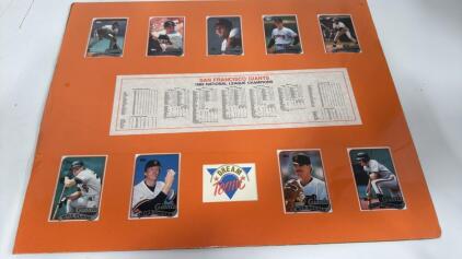 RARE VINTAGE DREAM TEAM SAN FRANCISCO GIANTS 1989 NATIONAL LEAGUE CHAMPIONS MATTED MEMORABILIA READY TO FRAME
