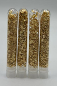 (4) Tubes Of Gold Flake/Leaf