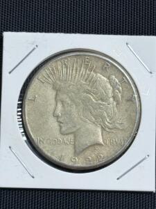 1922 Peace Dollar Coin, $1 Denomination, 90% Silver, US Mint