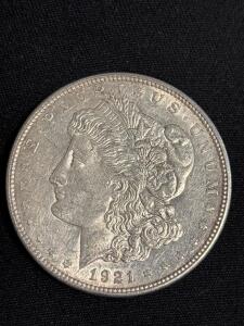 1921- D Morgan Silver Dollar Coin