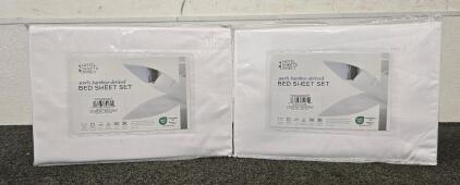 (2) Bed Sheet Sets, 100% Bamboo-Derived, Queen Size New In Package