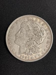 1921 Morgan Silver Dollar Coin