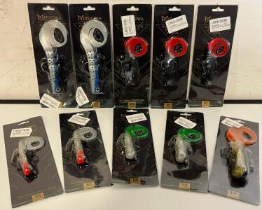 (10) Mizugiwa Pike Musky Dawg Soft Bait Fishing Lures