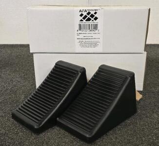 (2) Sets Of Rubber Wheel Chocks- New In Box, (4) Total Individuals