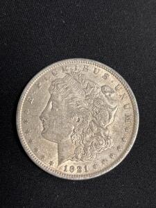 1921 Morgan Silver Dollar Coin
