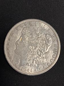 1921- D Morgan Silver Dollar Coin