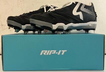 RIP-IT SwiftStep Ringor Pro Metal Spike Softball Shoes | Women&rsquo;s Size 10.5 | Black