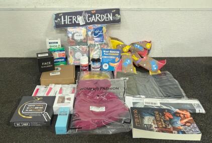 BRAND NEW PRODUCTS!! Including (1) Large Easter Wreath, (3) Orrpally Womens Small Cami Tanktops, (4) Boxes Of Linen Feel Napkins, And So Much More!