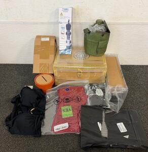 BRAND NEW PRODUCTS!! Including (1) BeGrit Military Canteen Army Canteen WWII US G.I. Style Canteen Kit, (1) Freesea Aquarium Heater, (1) Mermaid Girls Gift Set, And So Much More!!