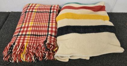 (2) Wood Blankets, Saddle Blanket Style, Large Unknown Exact Sizes