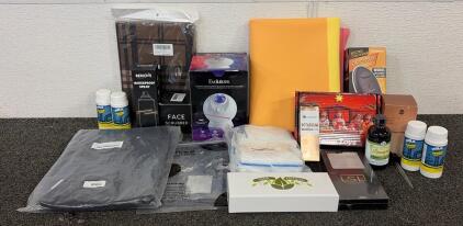 BRAND NEW PRODUCTS!! (1) Sky Lite Cloud Smart Nebula Light, (1) Lilymoon Potassium Magnesium, (1) Pack Of Magic Cleaning Sponges, And More!!