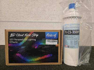 LED Cloud Neon Lights 16ft, & APEC Water Systems FI-CS-2500P replacement filter for the CS-2500P Under Sink Water Filtration System