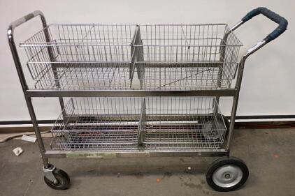 Wesco Industrial Products Deluxe Mail Cart 36"x50"x18"