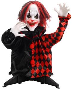 (2) Halloween Clown Sound Activated Animatronics