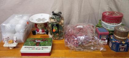 Various Holiday Christmas Decorations