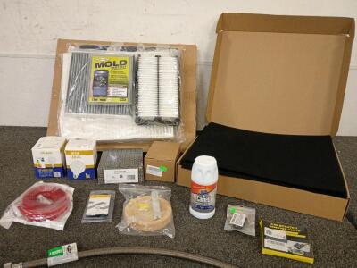 Mold Test Kit (30) Filters (2) LED Bulbs (1) Can Cameo Aluminum and Stainless Steel Cleaner Miscellaneous Hardware