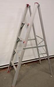 GP Logistics SLD-S5 Folding Aluminum Step Ladder, possibly a 5-step Design for RV Use.