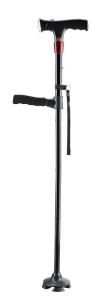 Smart Walking Cane with LED Light - Foldable, Adjustable Cane with Flashlight & Alarm for Seniors, Men & Women - Collapsible Travel Support Stick