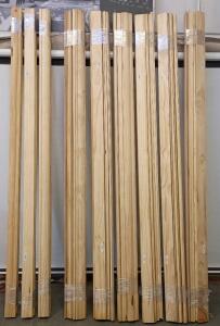 75 Sticks Of WoodGrain Baseboard Trim Molding 600 Ft Total