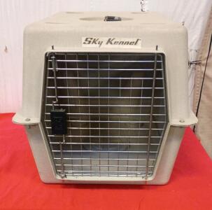 Petmate Sky Kennel, a Durable Plastic Travel Crate for Pets.