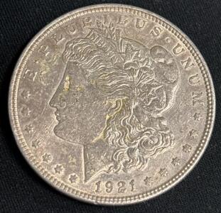 1921-D Morgan Silver Dollar Coin