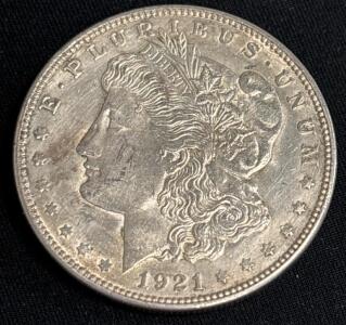 1921-D Morgan Silver Dollar Coin