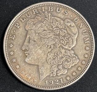 1921 Morgan Silver Dollar Coin