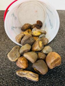 Bulk Lot of Natural Polished Pre-Formed Stones- Argentine Agates