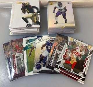 (60) Assorted Football Sport Cards Including Ezekiel Elliott, Ryan Tannehill, And More