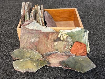 Bulk Lot of Natural Polished Pre-Formed Stone Slabs - Willow Creek Cabochons