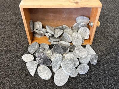 Bulk Lot of Natural Polished Pre-Formed Stone Slabs- Penolith Cabochons