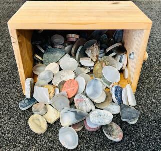 Bulk Lot of Natural Polished Stone Slabs / Cabochon Blanks &ndash; Mixed Gemstone Variety