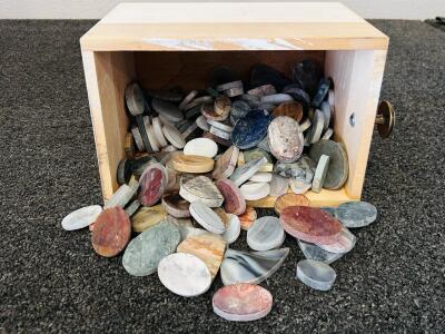 Bulk Lot of Natural Polished Stone Slabs / Cabochon Blanks &ndash; Mixed Gemstone Variety