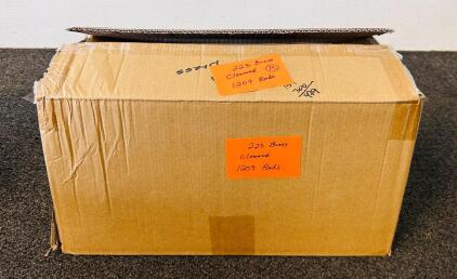 (1209) Count Cleaned 223 Brass Casings