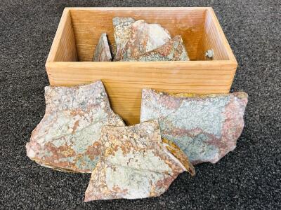 Bulk Lot of Natural Polished Pre-Formed Stone Slabs- Rocky Butte