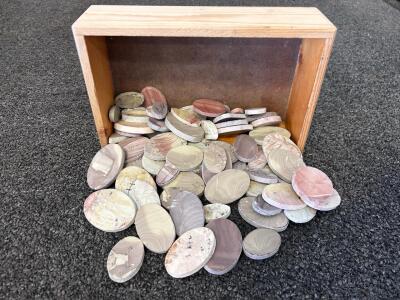 Bulk Lot of Natural Polished Pre-Formed Stone Slabs- Willow Creek Cabochons