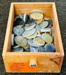 Bulk Lot of Natural Polished Stone Slabs / Cabochon Blanks &ndash; Mixed Gemstone Variety