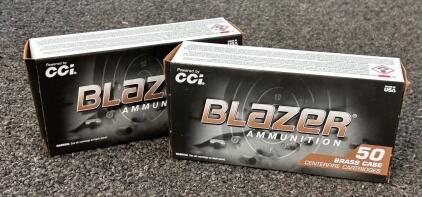 (100) Rnds Of Blazer 9mm Luger 124 Gr. FMJ