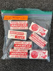 (7) Vintage Boxes Of American Extra Loud Repeating Paper Caps (1750 Shots Total)