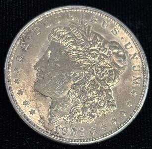 1921 Morgan Silver Dollar Coin