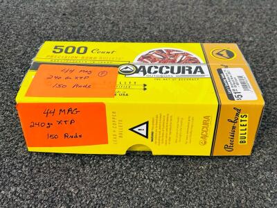 (150) Rnds. 44 Mag. 240 Gr. XTP