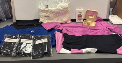 2) Meduim Sized Dresses, Eyebrow Stamp Stencil Kit, Press On Nails And More!