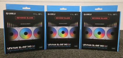 (3)Lian Li UNI FAN SL-INF 140 ARGB Fans