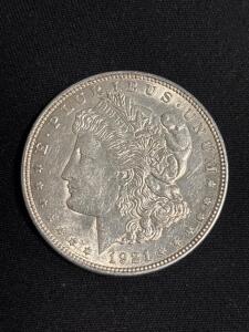 1921- D Morgan Silver Dollar Coin